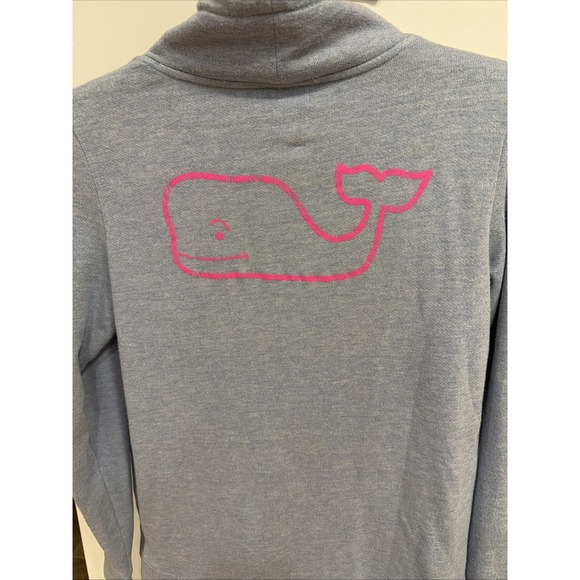 Vineyard Vines womans Blue sweatshirt with cowl neck sz Small - Picture 7 of 8